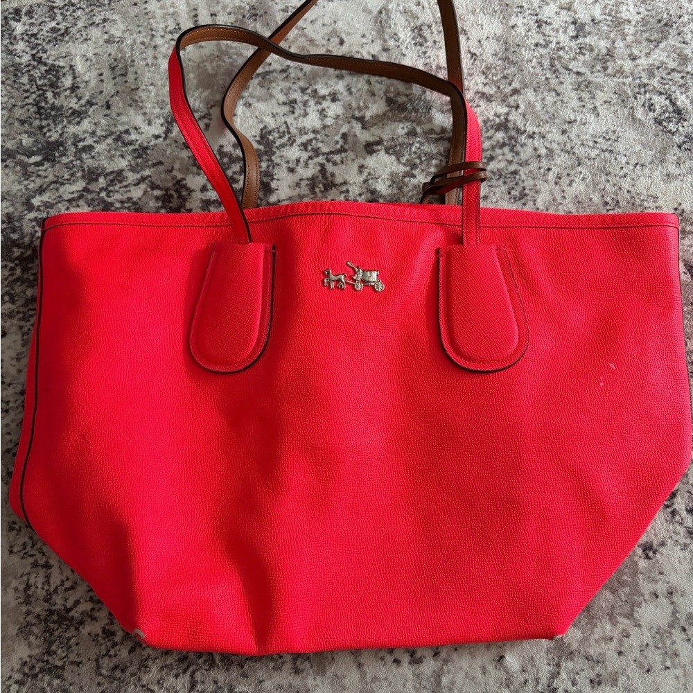 Coach Neon Pink Tote